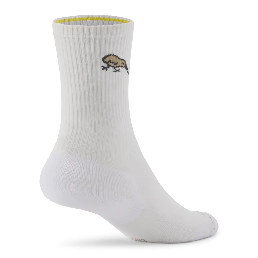 Allbirds Anytime Crew Sock – Blizzard/Rugged Beige (Natural Black) – Kiwi Bird