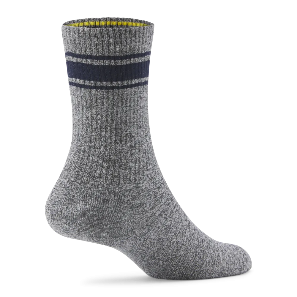 Allbirds Anytime Crew Sock – Natural Grey Heather/Deep Navy