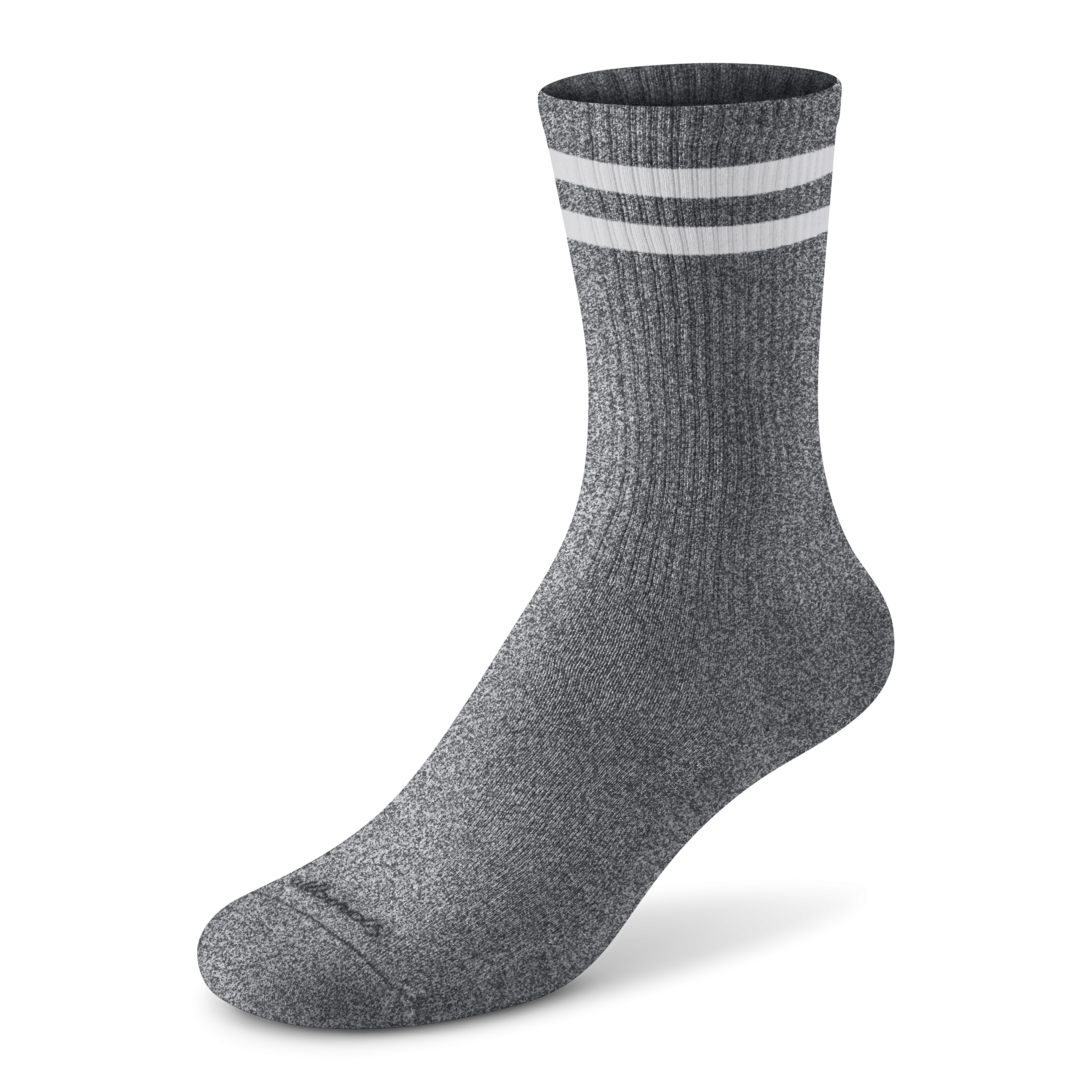 Allbirds Anytime Crew Sock – Natural Grey Heather/Natural White