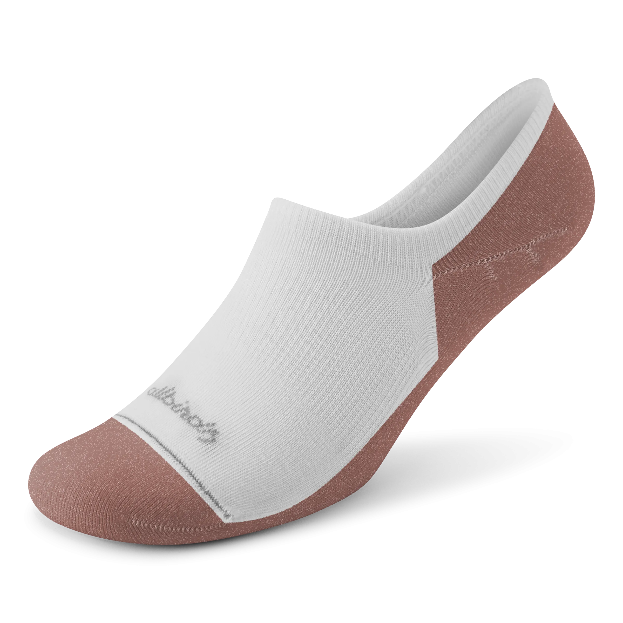 Allbirds Anytime No Show Sock – Blizzard/Sienna