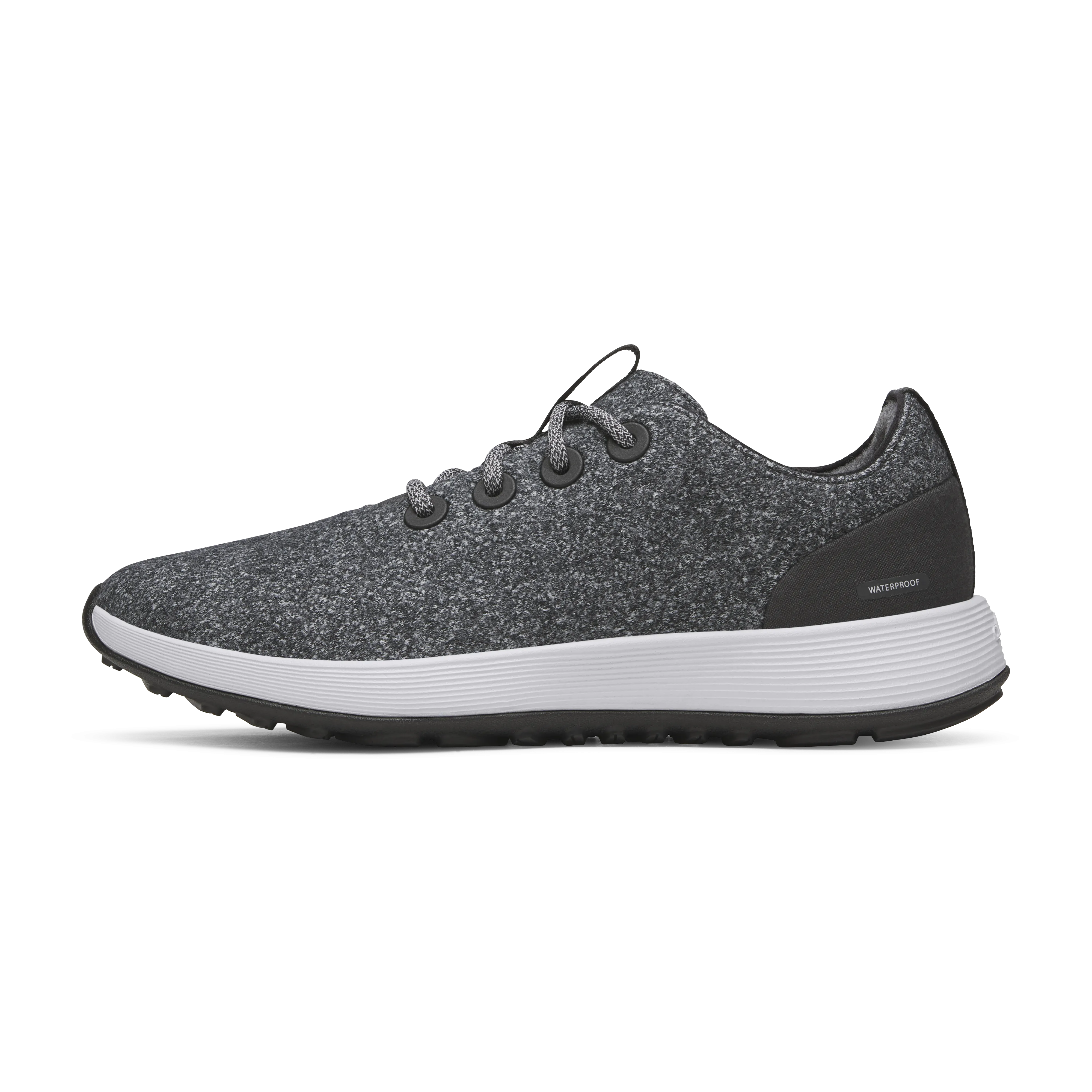 Allbirds Men's Wool Runner NZ Waterproof – Dark Grey (Light Grey Sole)