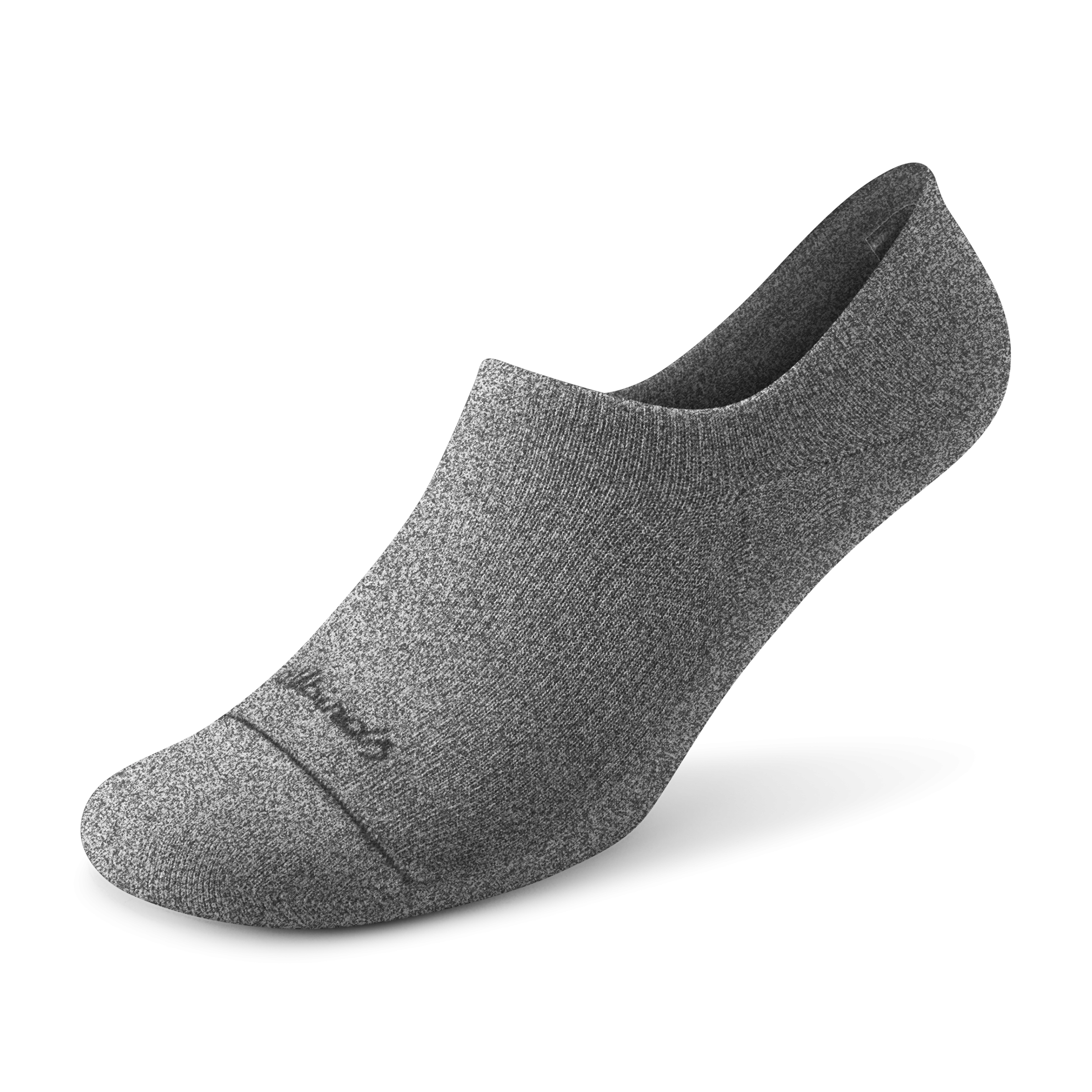 Allbirds Anytime No Show Heel Grip Sock – Natural Grey Heather
