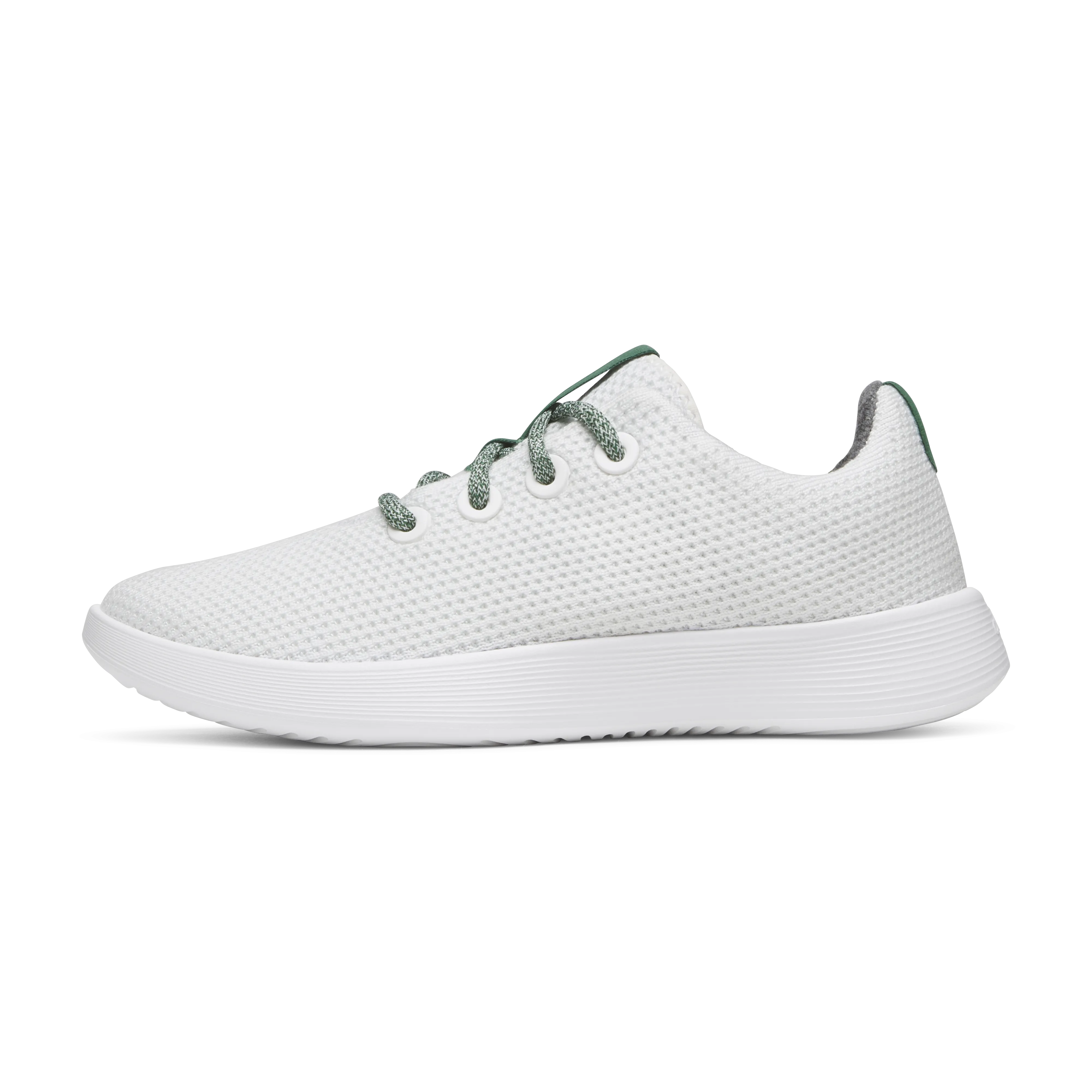 Allbirds Men's Tree Runner NZ – Blizzard/Verdant Green (Blizzard Sole)
