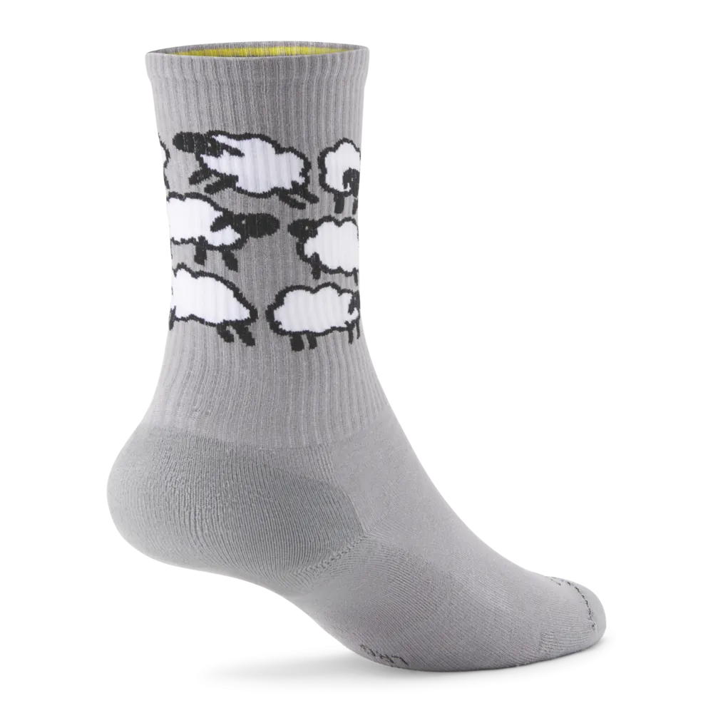 Allbirds Anytime Crew Sock – Medium Grey/Blizzard (Natural Black) – Sheep