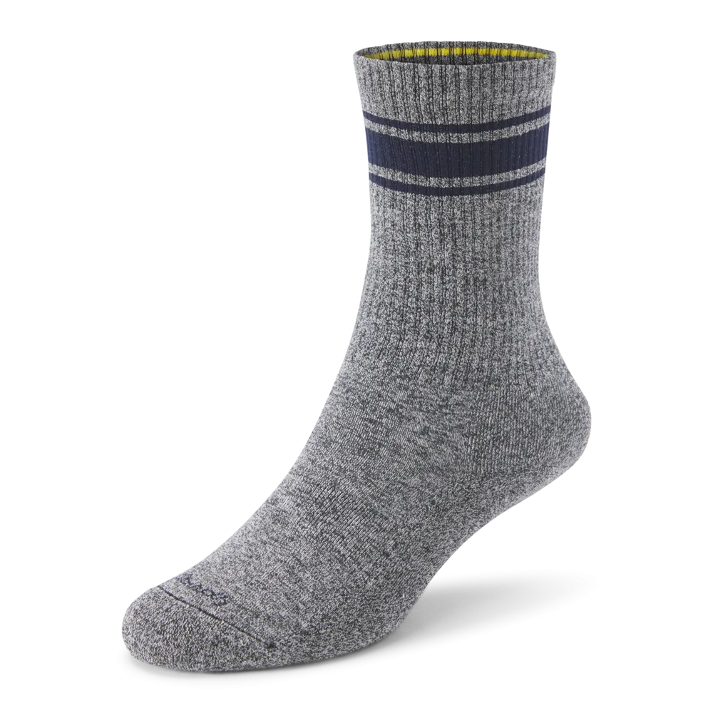 Allbirds Anytime Crew Sock – Natural Grey Heather/Deep Navy