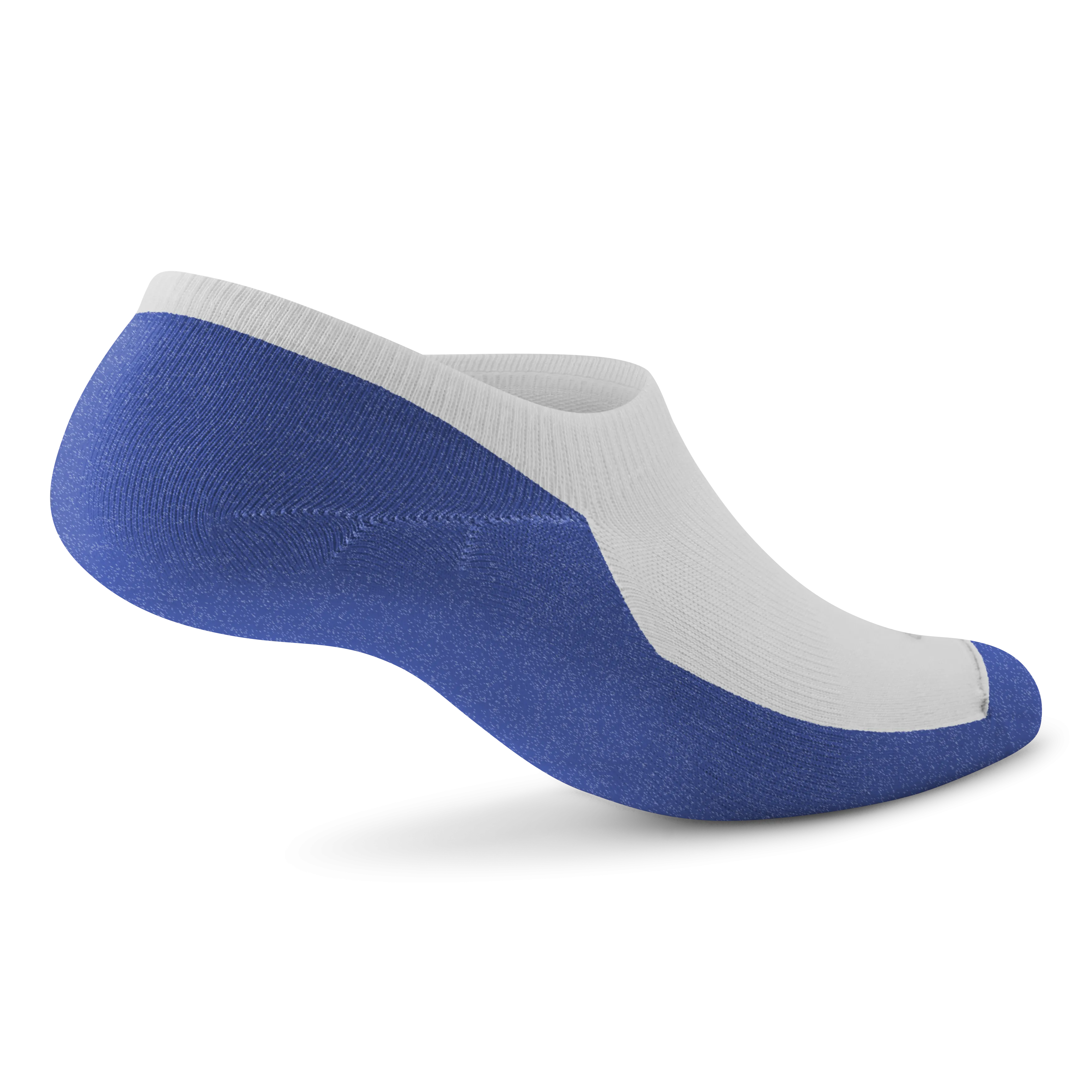 Allbirds Anytime No Show Sock – Blizzard/Royal Blue