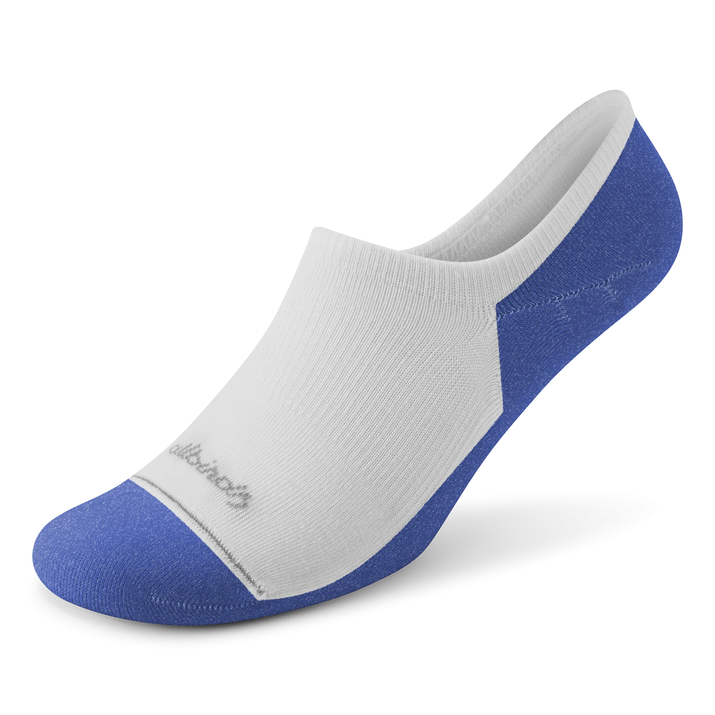 Allbirds Anytime No Show Sock – Blizzard/Royal Blue