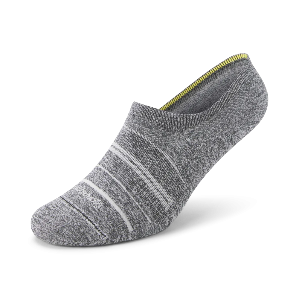 Allbirds Anytime No Show Sock – Natural Grey Heather/Light Grey