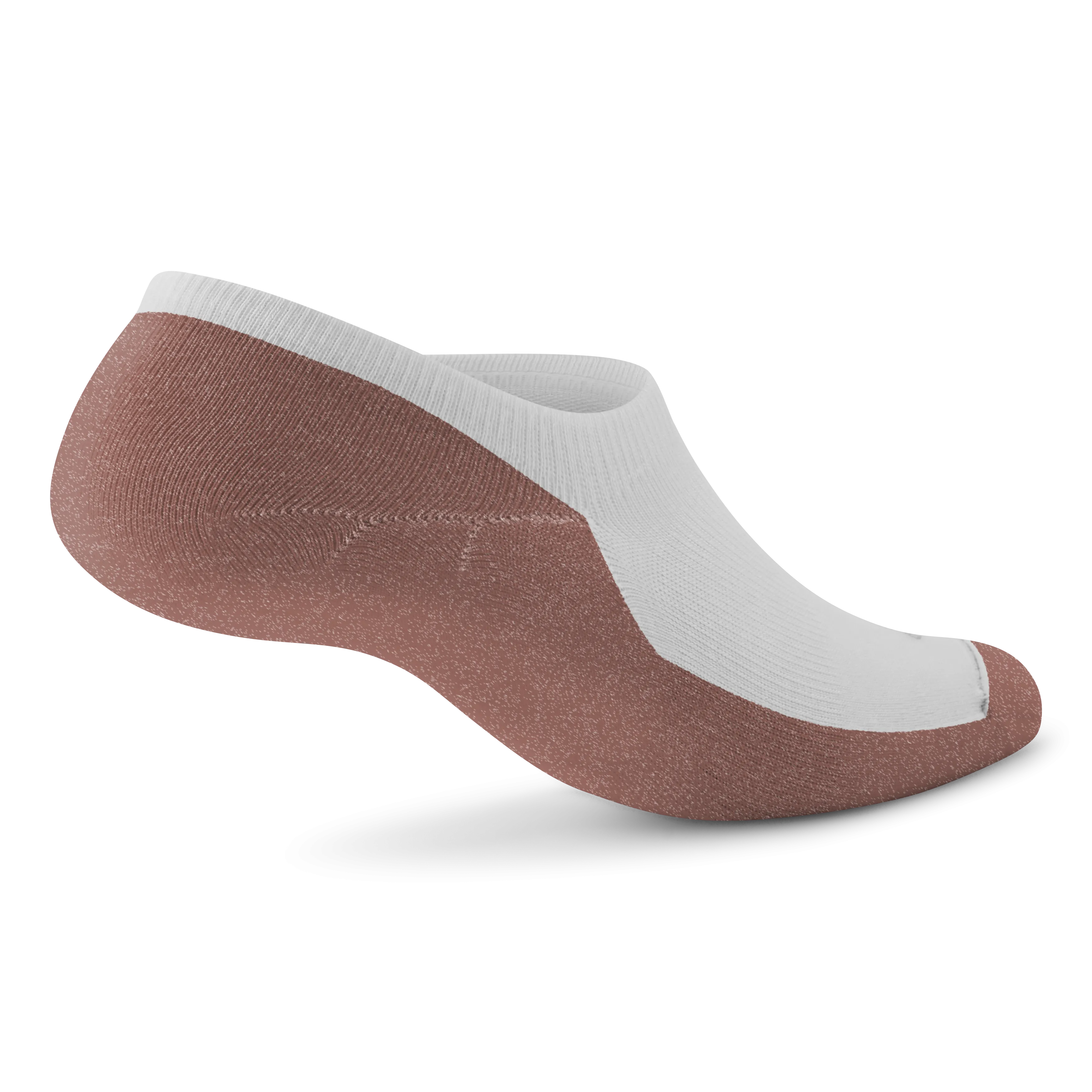 Allbirds Anytime No Show Sock – Blizzard/Sienna