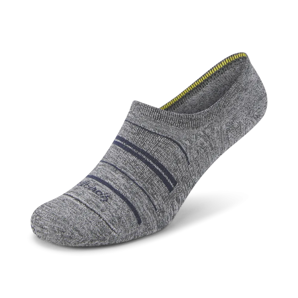 Allbirds Anytime No Show Sock – Natural Grey Heather/Deep Navy