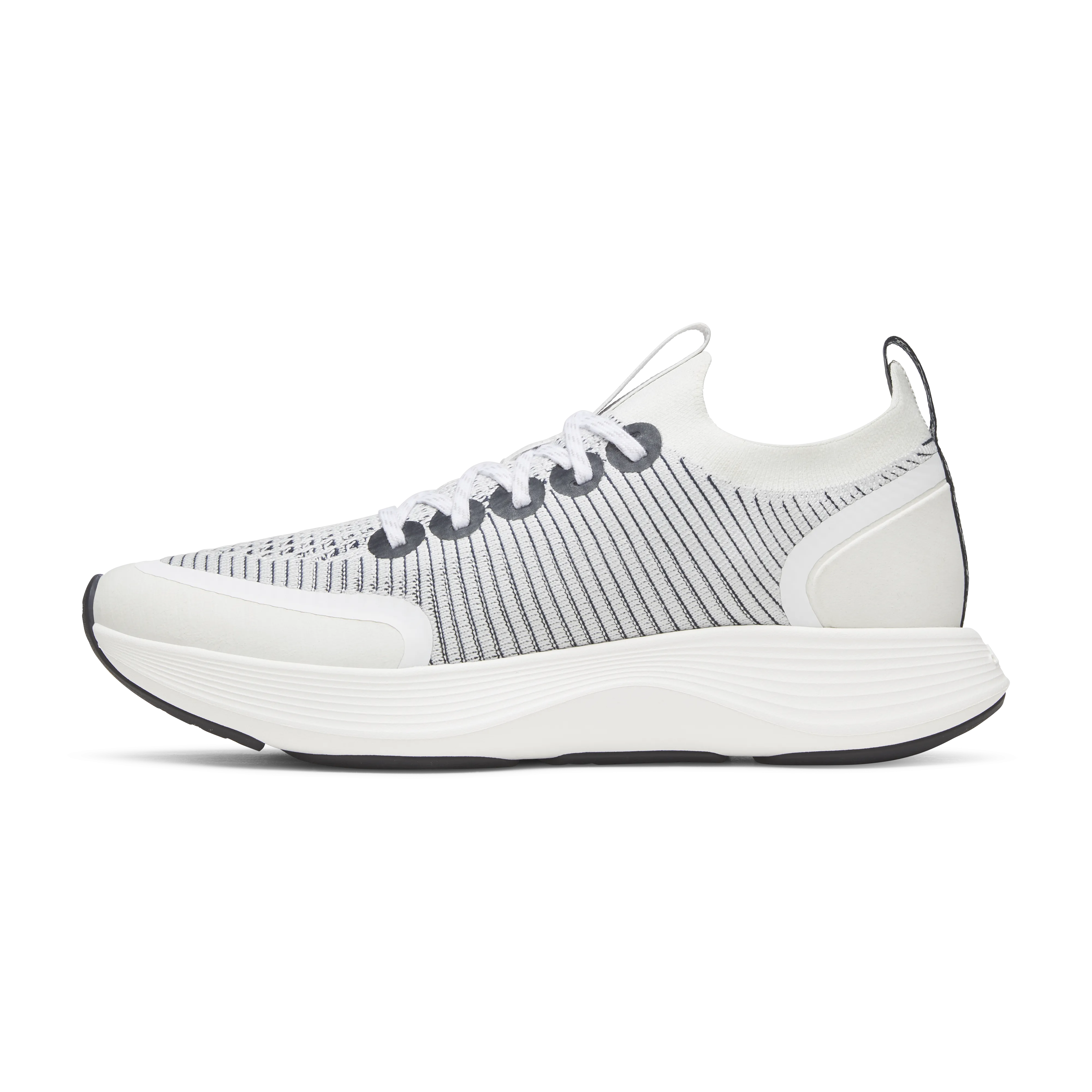 Allbirds Women's Strider – Blizzard/Dark Navy (Blizzard Sole)