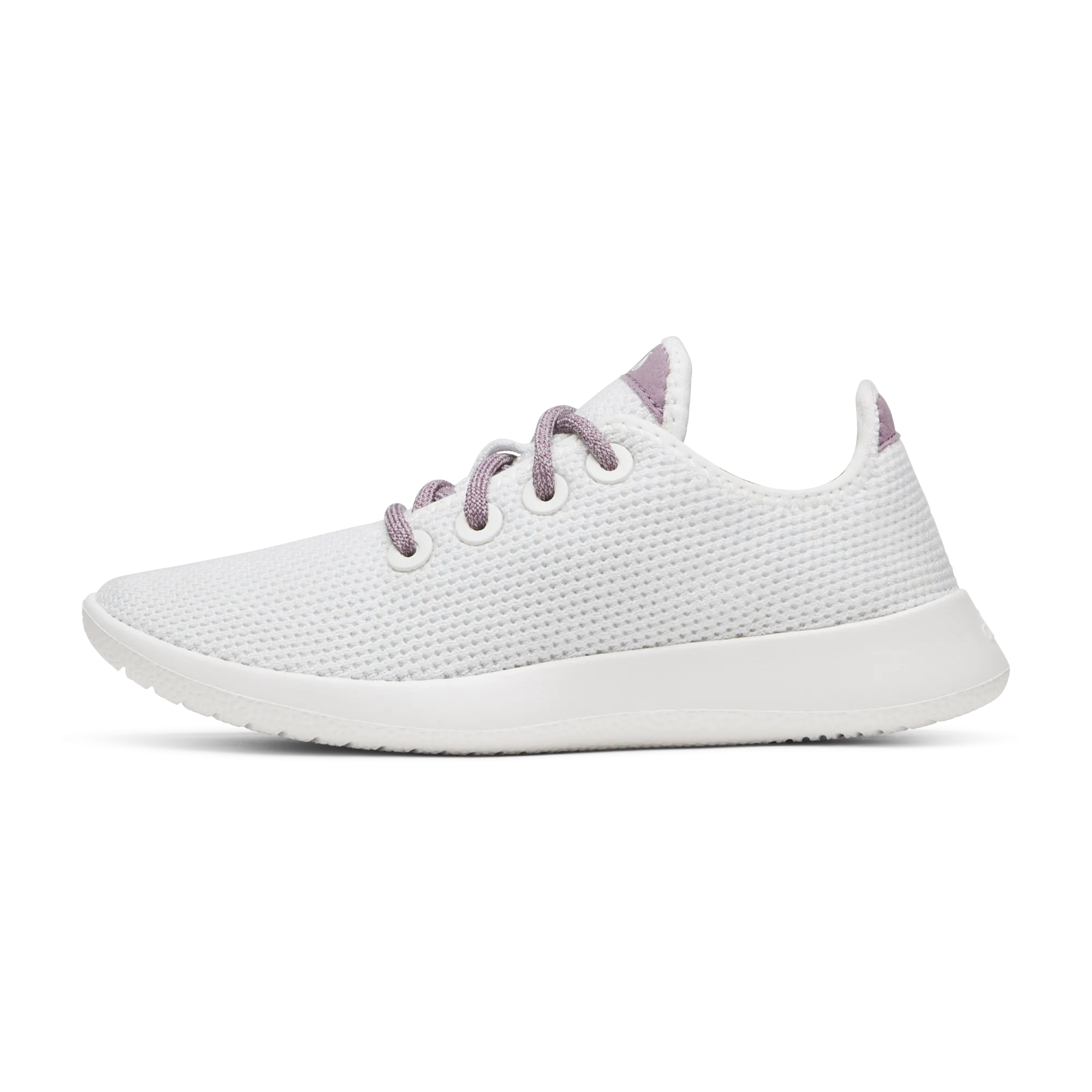 Allbirds Women's Tree Runner – Blizzard/Hanami Plum (Blizzard Sole)